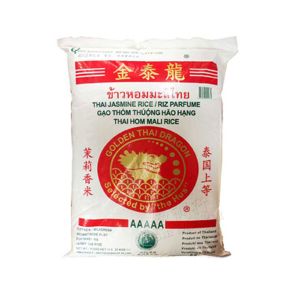 Jasmine Rice Golden Thai Dragon 10kg ( Only 1 bag per order)