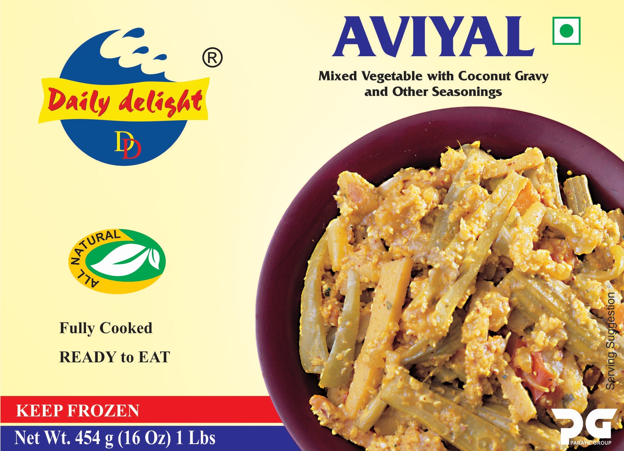 Frozen Aviyal Curry Daily Delight 350g ( Only Click & Collect)