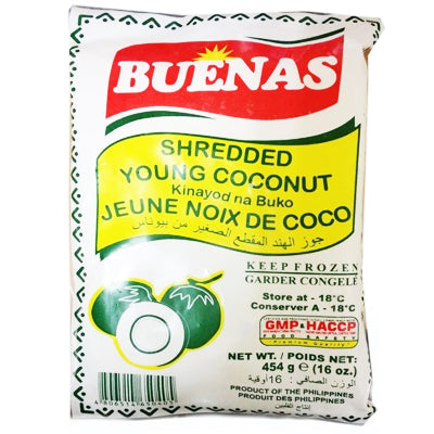 Frozen Shredded Coconut Young Buenas 454g ( Only Click & Collect)