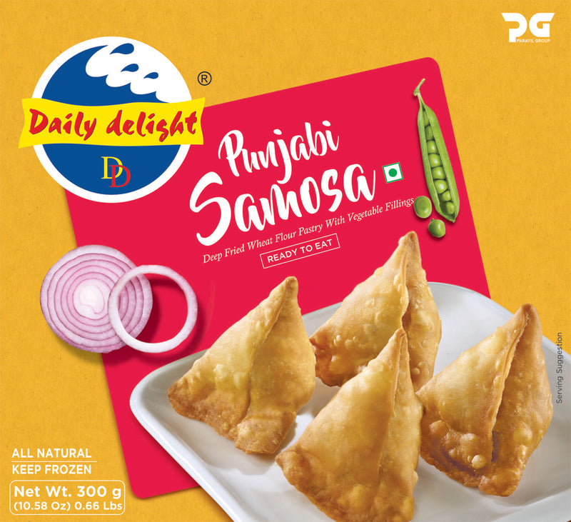 Frozen Punjabi Samosa Daily Delight 300g ( Only for North Dublin, Lucan, Blanch , Maynooth, Kilcock & Meath)