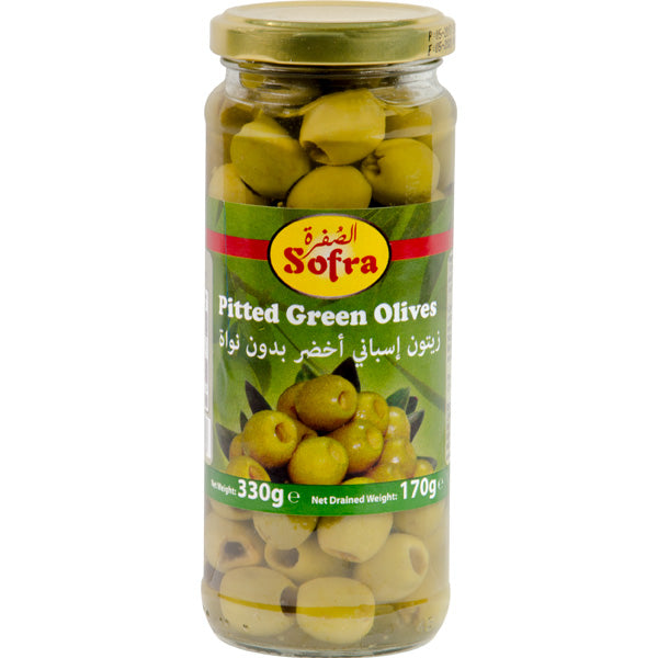 Olives Green Pitted Sofra 330g