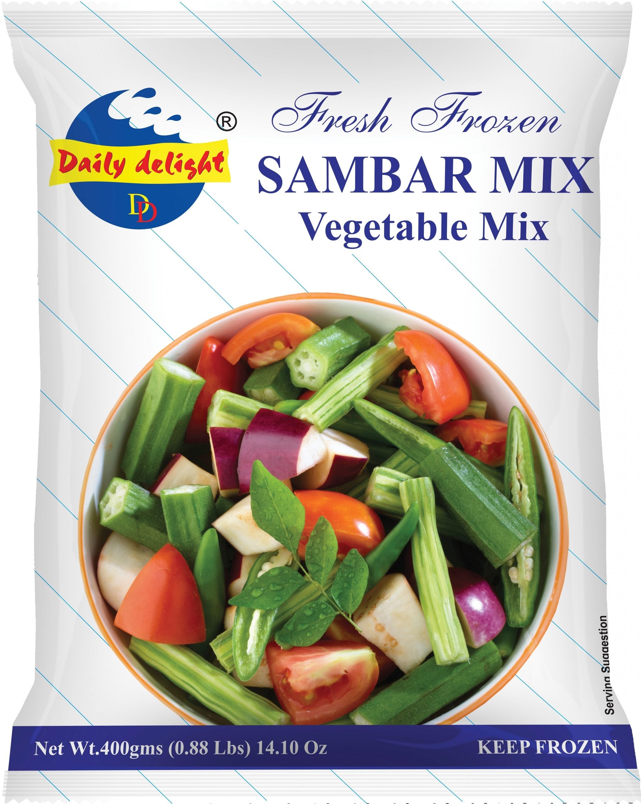 Frozen Sambar Mix Daily Delight 400g( Only Click & Collect)
