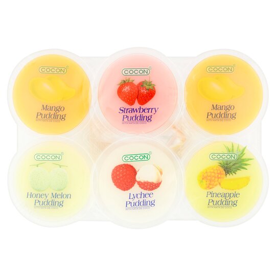 Assorted Fruit Jelly Pudding Cocon 80g x 6