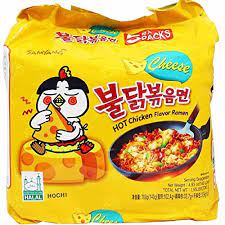 Noodles Hot Chicken Ramen Cheese Samyang 5x140g