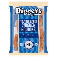 Frozen Chicken Goujons Diggers 1kg( Only for Blanch , Lucan, Maynooth, Meath & Kilcock)