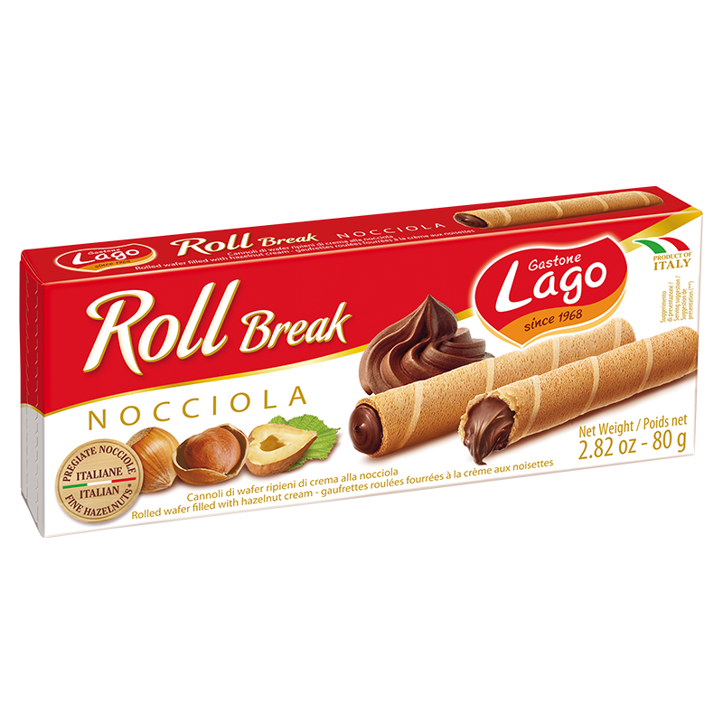 Roll Break Hazelnut Lago 80g