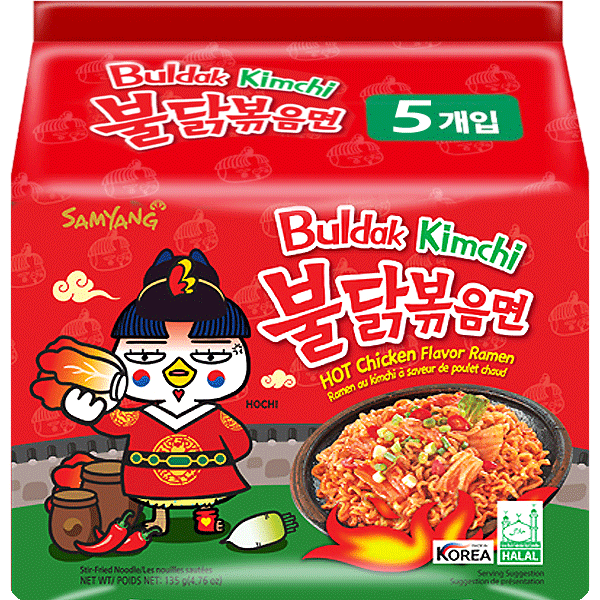 Noodles Kimchi Samyang 5x135g