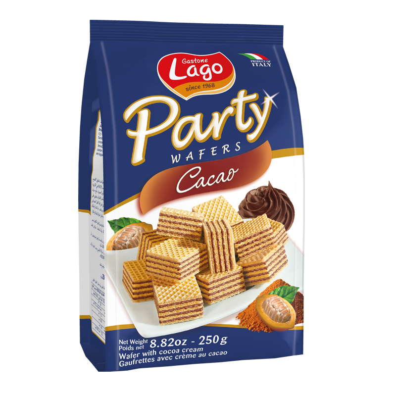 Party Wafers Cocoa Lago 250g