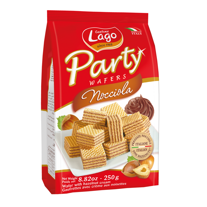 Party Wafers Hazelnut Lago 250g